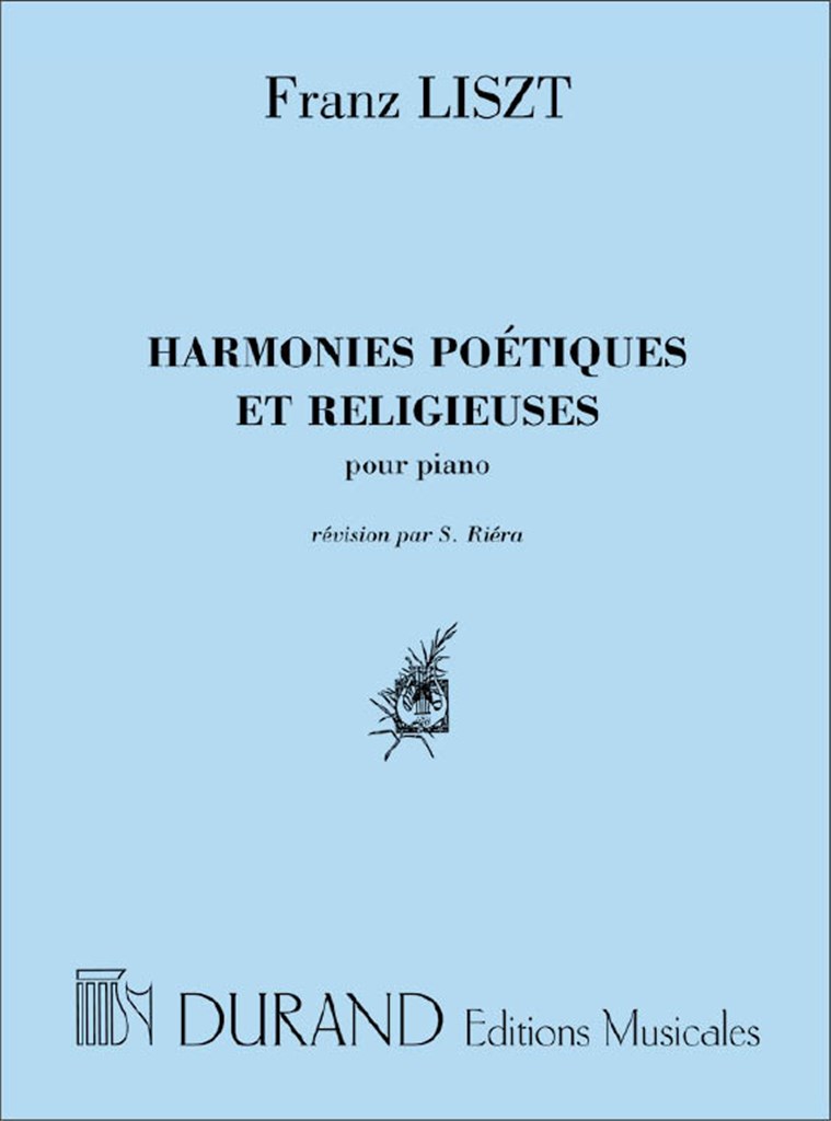 Harmonies Poetiques Et Religieuses, Pour Piano